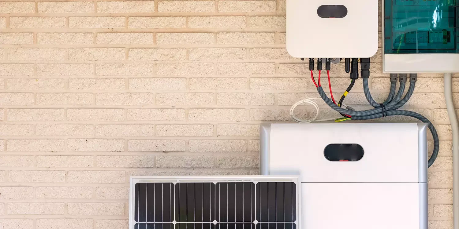 Hjemmebatteri til solceller. Til opbevaring af strøm og salg til elnettet. Installation og service. Vording, Møn, Falster