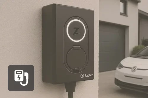 Ladeboks, elbil, zaptec, installation, montering, elektriker, Voredingborg, Møn, Falster, Bogø